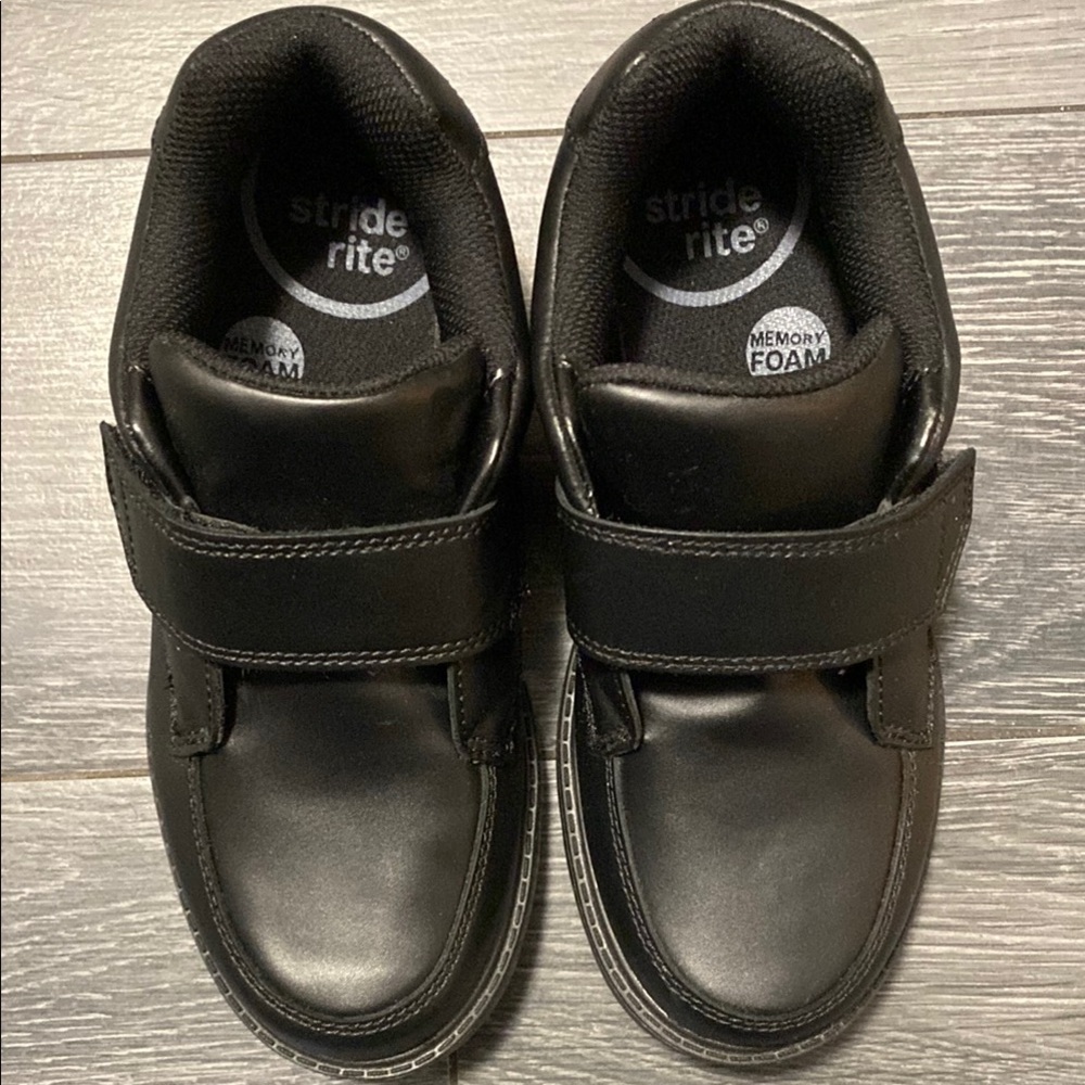 Stride Rite Black Dress Shoes with Velcro Closure